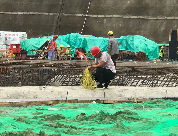 西安曹里村安置房防雷隨工檢測現場1